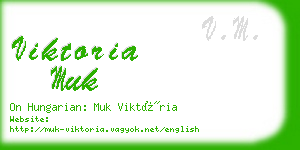 viktoria muk business card